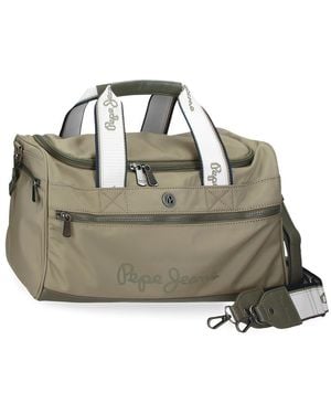 Pepe Jeans Corin Borsa da viaggio verde 40 x 25 x 20 cm Poliestere e PU 20 L by Joumma Bags - Metallizzato