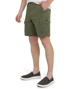 Quiksilver Regular Fit Fixed Waist Water Friendly Active Hybrid Cargo Shorts - Green