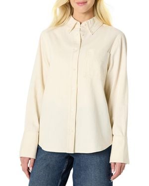 Amazon Essentials Chemise Boutonnée en Denim à Coupe Surdimensionnée - Neutre