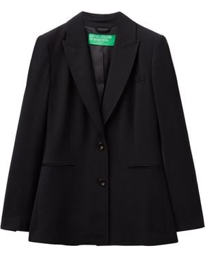 Benetton Jacket 2rgydw01v - Black