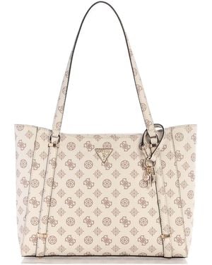 Guess Daryna II Elite Tote Cream Logo - Natur