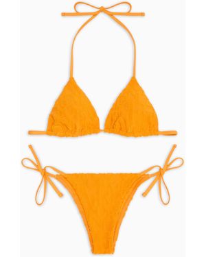 Emporio Armani Triangle Bikini-Set - Orange