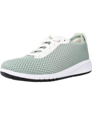 Geox D AERANTIS Sneakers Grün - Weiß