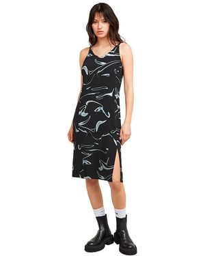 G-Star Vakantie Slip Jurk Korte Mouw - Zwart