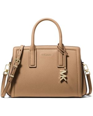 Michael Kors Laila Small Satchel - Natural