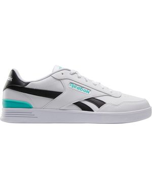 Reebok Court Advance Clip Sneaker,White Black Teamteal,47 EU - Grau