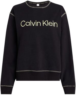 Calvin Klein Felpa Donna L/S Cotone - Nero