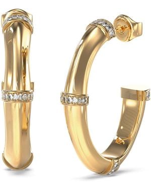 Guess Ube05160yg Ladies Bamboo Earrings - Metallic