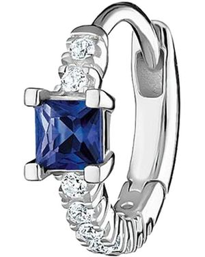 Thomas Sabo Einzel Creole mit blauen und weissen Steinen 925 Sterlingsilber CR691-166-7