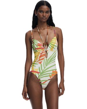 Desigual Swim_belice Tropi One P. - Wit
