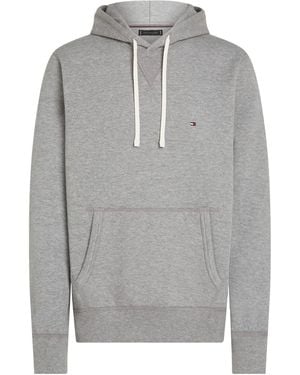 Tommy Hilfiger Essential Fleece Hoody Mw0mw37230 Pullover Hoodie - Grey