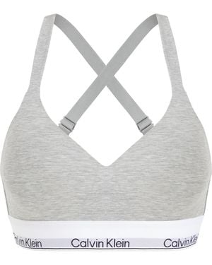 Calvin Klein 's Lift Stretch Bralette - Grey