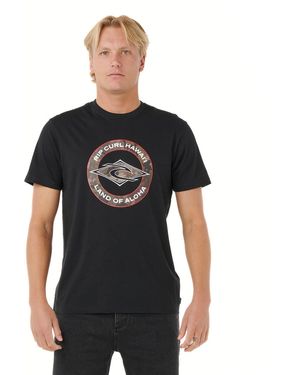 Rip Curl Graphic Short Sleeve Crew Neck T-shirt - Black