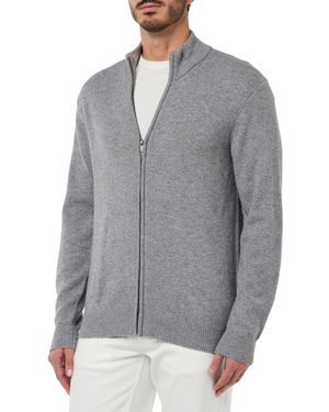Hackett Lambswool Fz No Lg/Ebp Pullover - Grau