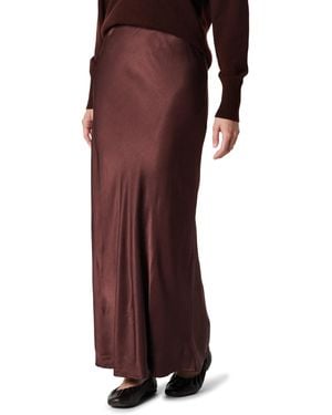 The Drop 's Alya Silky Slip Maxi Skirt - Red