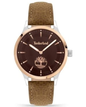 Timberland Armbanduhr Whittemore in der Farbe Bicolor mit Lederarmband - Braun