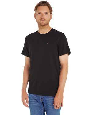 Tommy Hilfiger T-shirt Uomo iche Corte TJM Original Scollo a V - Nero