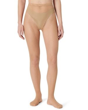 Amazon Essentials Calze a Rete Donna - Neutro