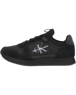 Calvin Klein Donna Sneakers Runner Sock Laceup Profilo Basso - Nero