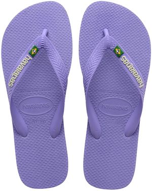 Havaianas 's Brasil Logo Flip-flop - Purple