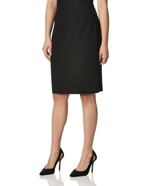 Calvin Klein Lux Straight Skirt - Black