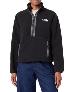 The North Face NF0A88Z3JK31 W TNF FLEESKI 1/4 Zip PO Maglia Lunga Donna TNF Black Taglia M - Nero