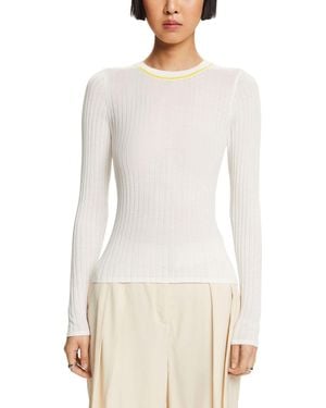 Esprit 024ee1i301 Maglione - Bianco