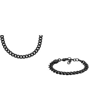 Fossil Halskette und -Armband Schmuck - Mettallic