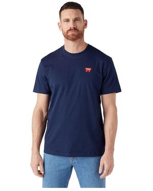 Wrangler Sign Off Tee - Blu