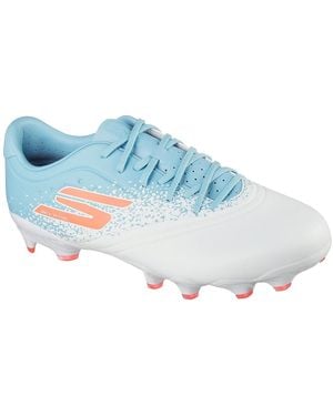 Skechers Razor Firm Ground Football Boots S White/blue 8 Uk