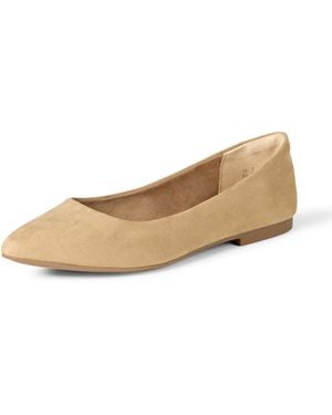 Amazon Essentials Pointed-toe Ballet Flat - Natural