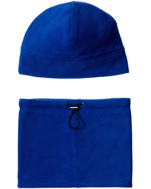 Amazon Essentials Adults' Fleece Hat And Gaiter Set - Blue