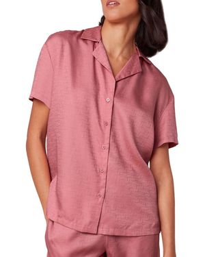 Triumph Silky Sensuality J Shirt 01 Pyjama Top - Pink