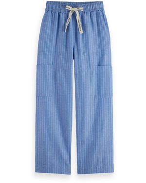Scotch & Soda Noa High-rise Wide-leg Pull On Cargo Pant Casual - Blue