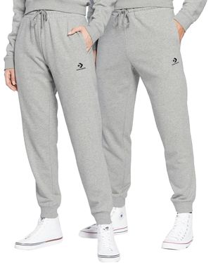 Converse Pantalone Go-To Embroidered Star Chevron Grigio Taglia L Codice 10023873-A02