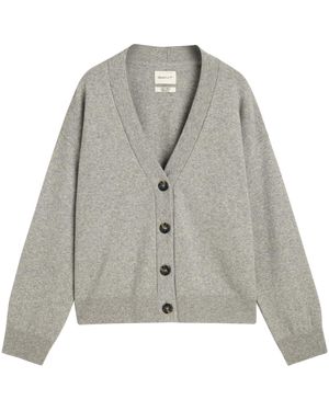 GANT Superfine Lambswool Cardigan Strickjacke - Grau