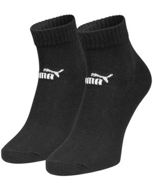 PUMA Elements Plain Quarter 3P bl Calzini - Nero
