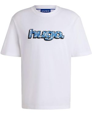 HUGO Nugibol 10262283 01 T_shirt - Blue