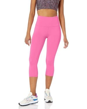 Amazon Essentials Active Sculpt Workout Athleisure High Rise Capri Leggings - Pink