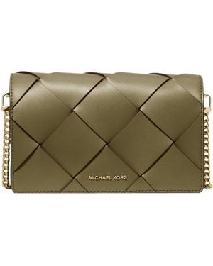 Michael Kors MD Flap CHN XBODY Hand Bag - Grün