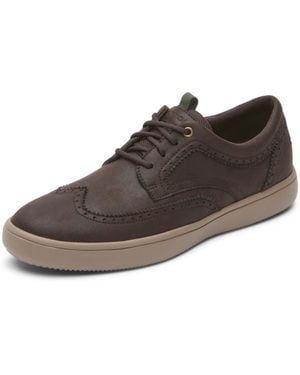 Rockport Colle Wing Tip (Java) Lace-Up Boots - Brown