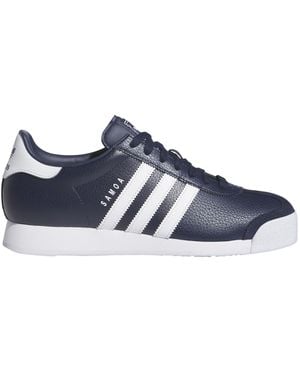 adidas Mens Samoa Lace Up Trainers Shoes Casual - Blue, Blue, 7.5 Uk
