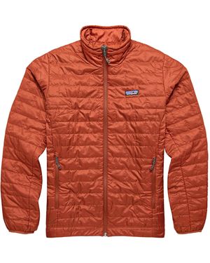 Patagonia Nano Puff Jacke mit durchgehendem Reißverschluss - Orange