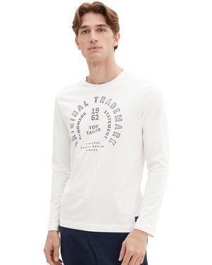 Tom Tailor 1039895 Longsleeve T-Shirt - Weiß