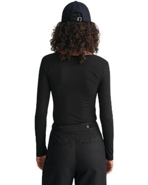 GANT Scoop Long Sleeve T-Shirt M - Nero