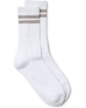 Vero Moda Vmmel Stripe Sporty Socks Noos - Weiß