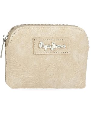 Pepe Jeans Jana, Casual Backpacks, Travel Bags, Blue And Beige Made Of Polyester And With Faux Leather Details, By Joumma Bags, Beige, One - Natural
