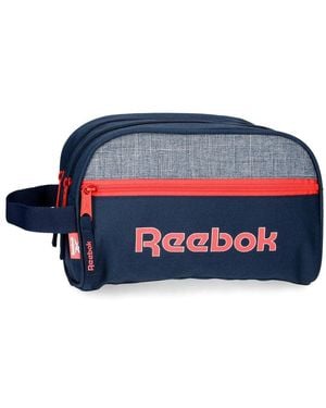 Reebok Lucia Neceser Dos Compartimentos Adaptable Azul 26x16x12 cms Poliéster