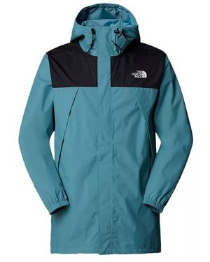 The North Face Antora Parka pour homme Algae Blue/Tnf Black 3XL - Bleu