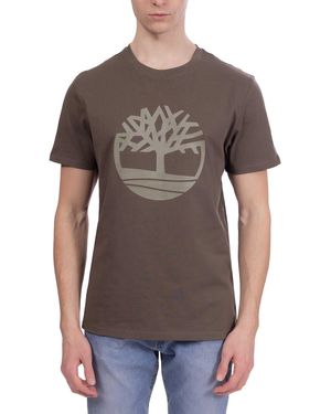 Timberland Shirt Uomo Regular con Logo - Taglia - Marrone